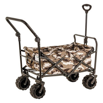 Collapsible Outdoor Utility Wagon, Heavy Duty Folding Garden Portable Hand Cart, Suit foPark Picnic, Beach Trip and Camping